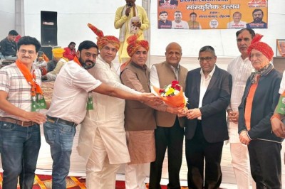 Attended the Haryana Day celebration at the Mangal-Kamal BJP office, Rohtak.